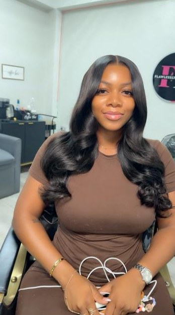 Body wave install with a middle part